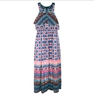 Size 10 Girls Summer Maxi Dress Chiffon Lace